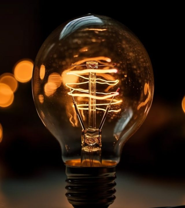 Bright ideas ignited in glowing light bulb generated by artificial intelligence